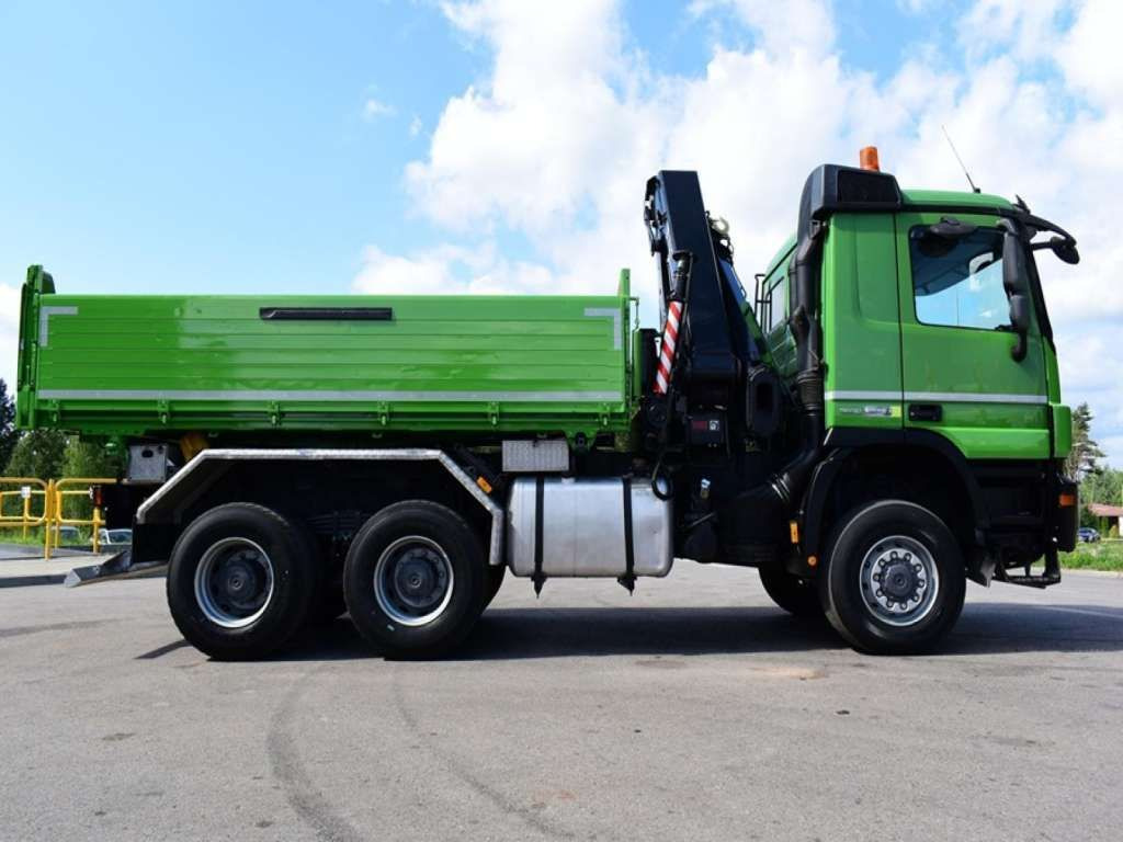 Crane truck Mercedes-Benz  ACTROS 3346 6x6 HIAB 244EP-4 Crane Kipper: picture 9