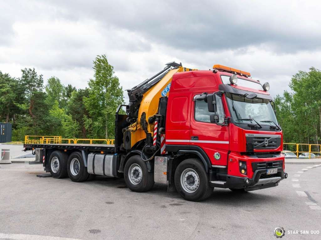 Crane truck Volvo  FMX 500 8x2 Effer 585 Fly Jib Winch Crane Kran: picture 8
