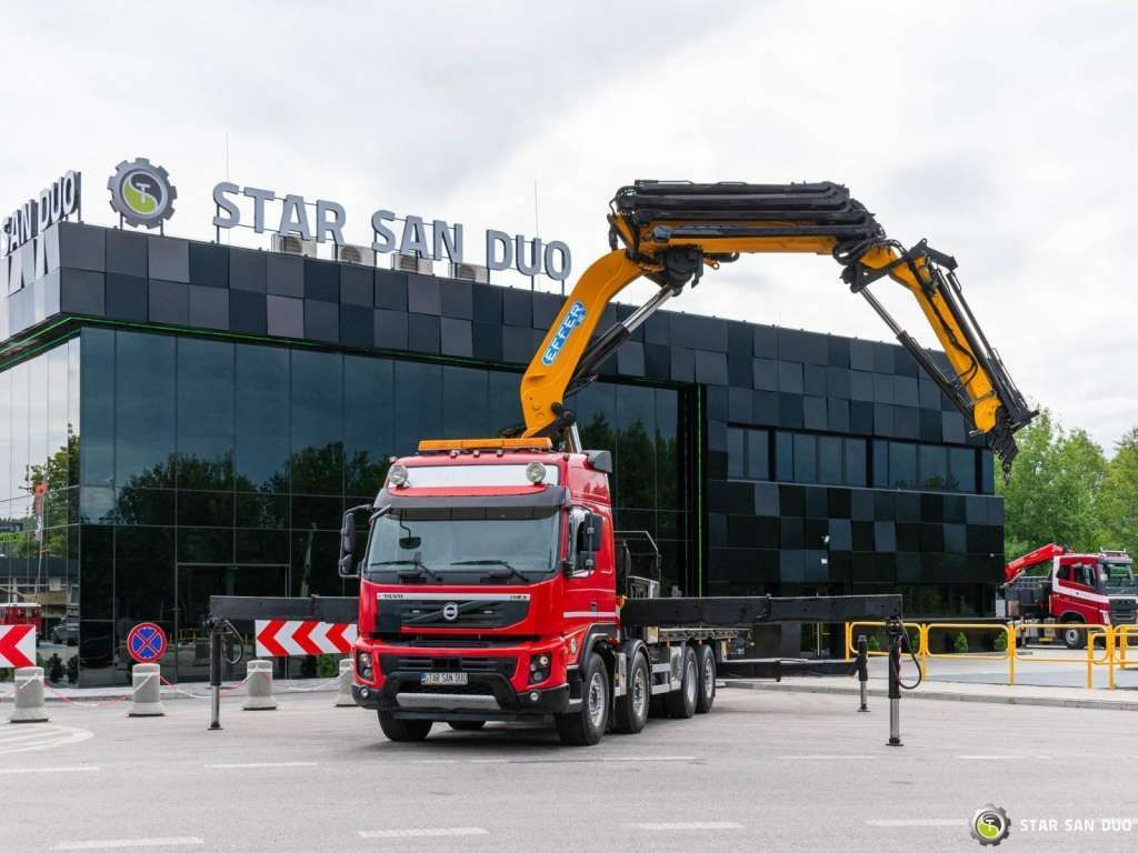 Crane truck Volvo  FMX 500 8x2 Effer 585 Fly Jib Winch Crane Kran: picture 6