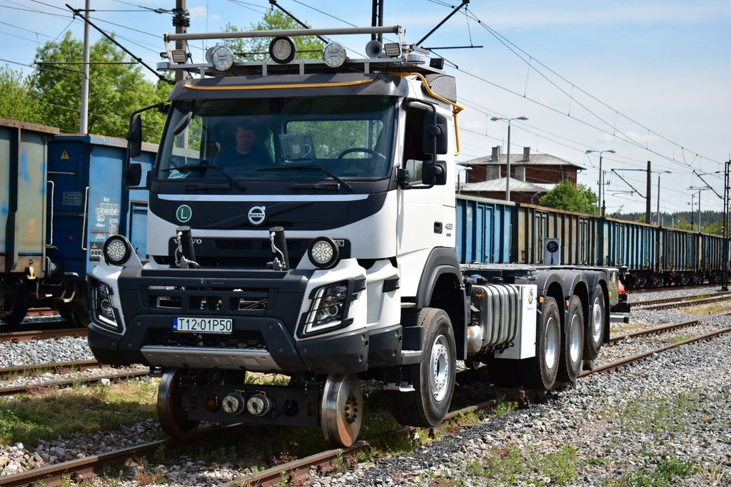 Container transporter/ Swap body truck, Crane truck Volvo NEW FMX 8x4 RAIL ROAD SCHIENEN TWO WAY: picture 19