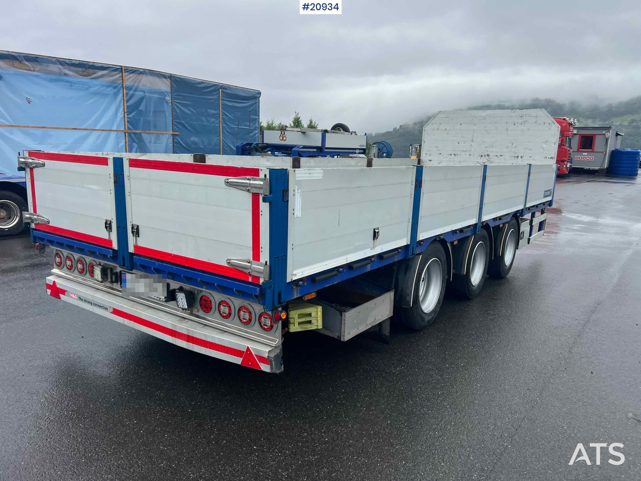 Konar 3 akslet plankjerre - Dropside/ Flatbed trailer: picture 3 Konar 3 akslet plankjerre - Dropside/ Flatbed trailer: picture 3