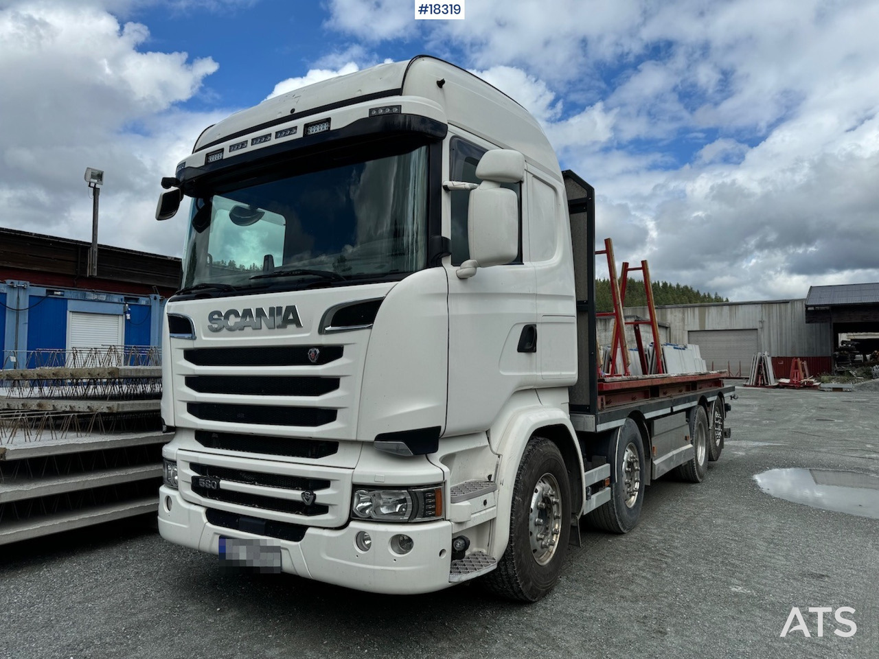 Dropside/ Flatbed truck Scania R580: picture 1
