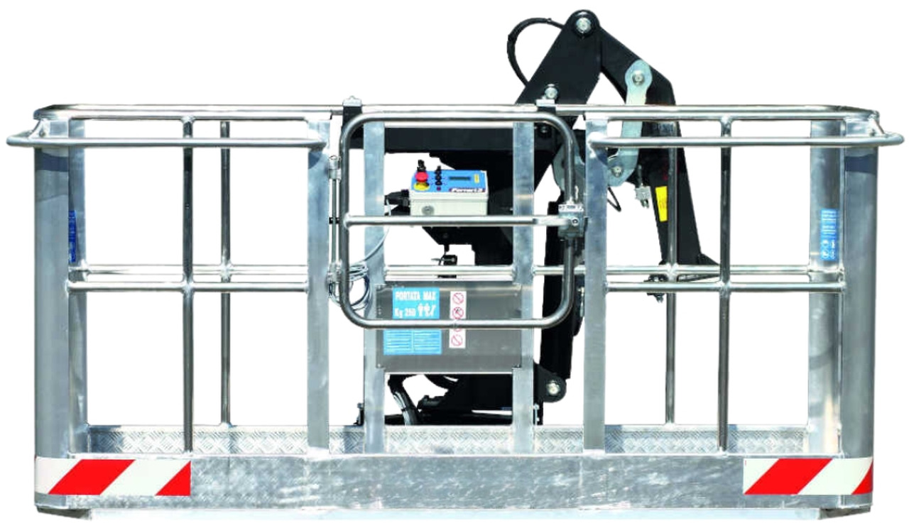 180º self-leveling aluminum man basket CPAG-3A-F - Attachment for Loader crane: picture 1 180º self-leveling aluminum man basket CPAG-3A-F - Attachment for Loader crane: picture 1