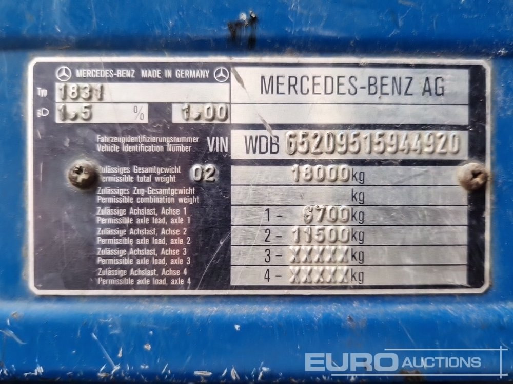 Road sweeper 1993 Mercedes Benz SK 1831: picture 41