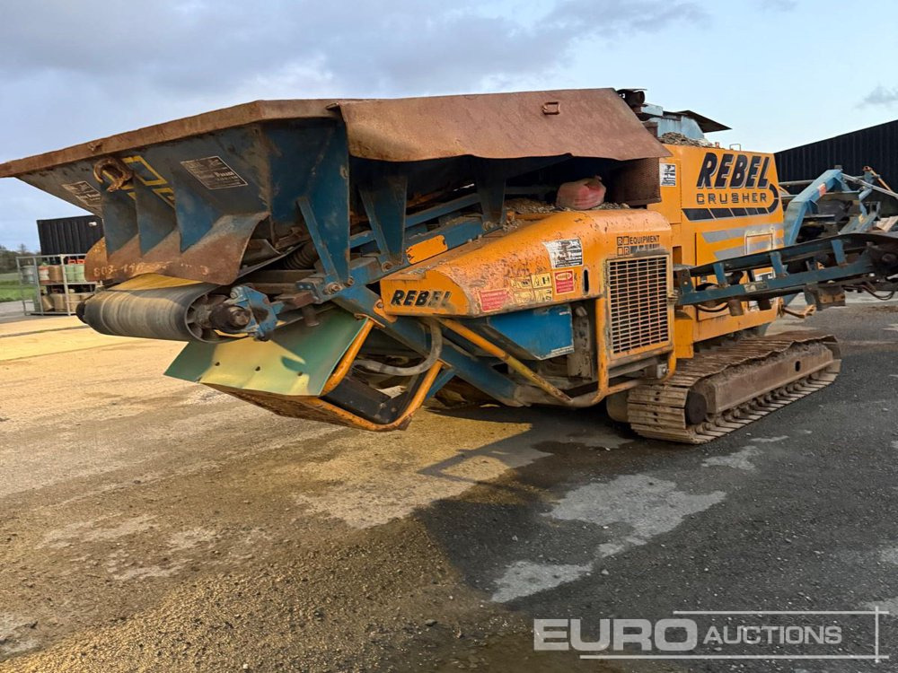 2012 Rebel Tracked Jaw Crusher, Afterscreen, Fines Discharge Conveyor, Overband Magent - Crusher: picture 1 2012 Rebel Tracked Jaw Crusher, Afterscreen, Fines Discharge Conveyor, Overband Magent - Crusher: picture 1