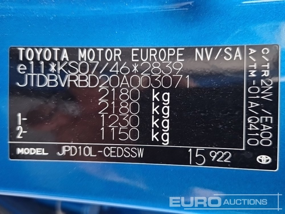 Car 2017 Toyota Mirai Fuel Cell, Hydrogen Hybrid, Automatic (German Reg. Docs. Available): picture 34