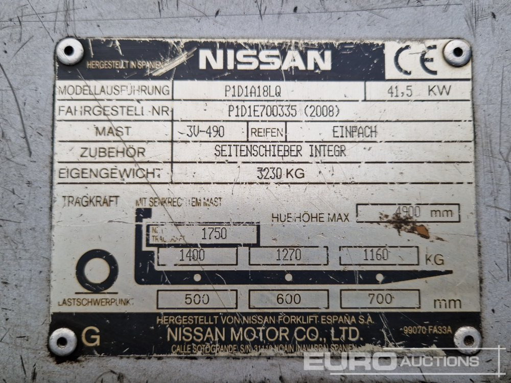 Forklift Nissan P1D1A18LQ: picture 27