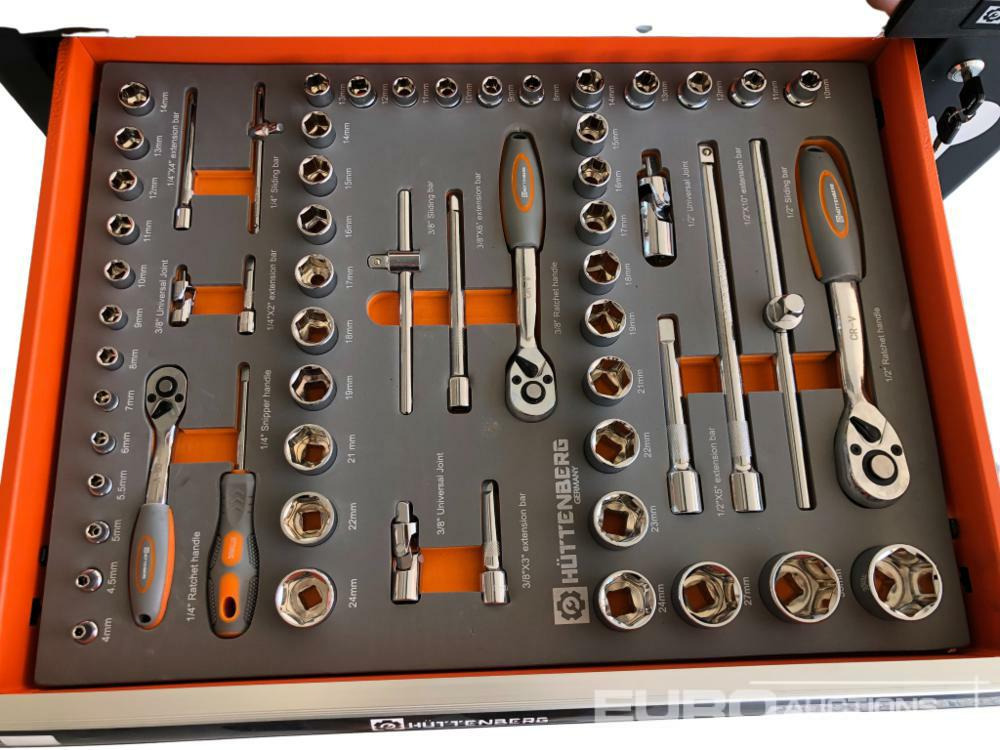 Unused Hüttenberg Tool Trolley, 6 Drawers with Tools - Workshop equipment: picture 5 Unused Hüttenberg Tool Trolley, 6 Drawers with Tools - Workshop equipment: picture 5
