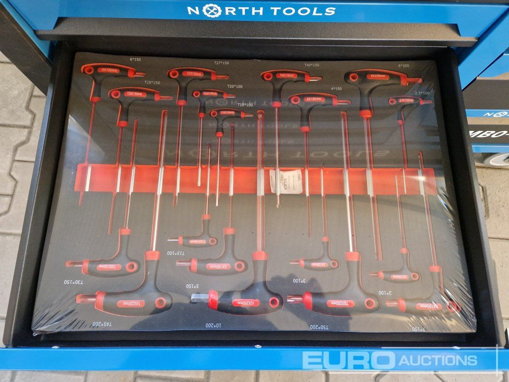 Construction equipment Unused NORTH-TOOL JUMBO-PRO 12 Drawer Tool Cabinet,  Professional Tools: picture 10
