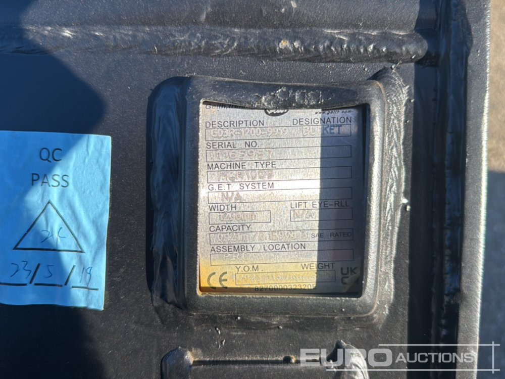 New Bucket Geith Bucket G03R-1200-9919 to Suit MCR1009 (S/Ns 1165970, 1165957) (2 of): picture 6