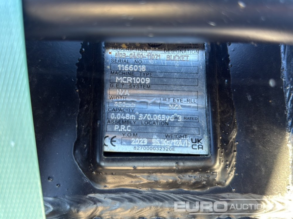 Geith Bucket H03-0450-11071 to Suit MCR1009 (S/Ns 1166019,1166018) (2 of) - Bucket: picture 5 Geith Bucket H03-0450-11071 to Suit MCR1009 (S/Ns 1166019,1166018) (2 of) - Bucket: picture 5