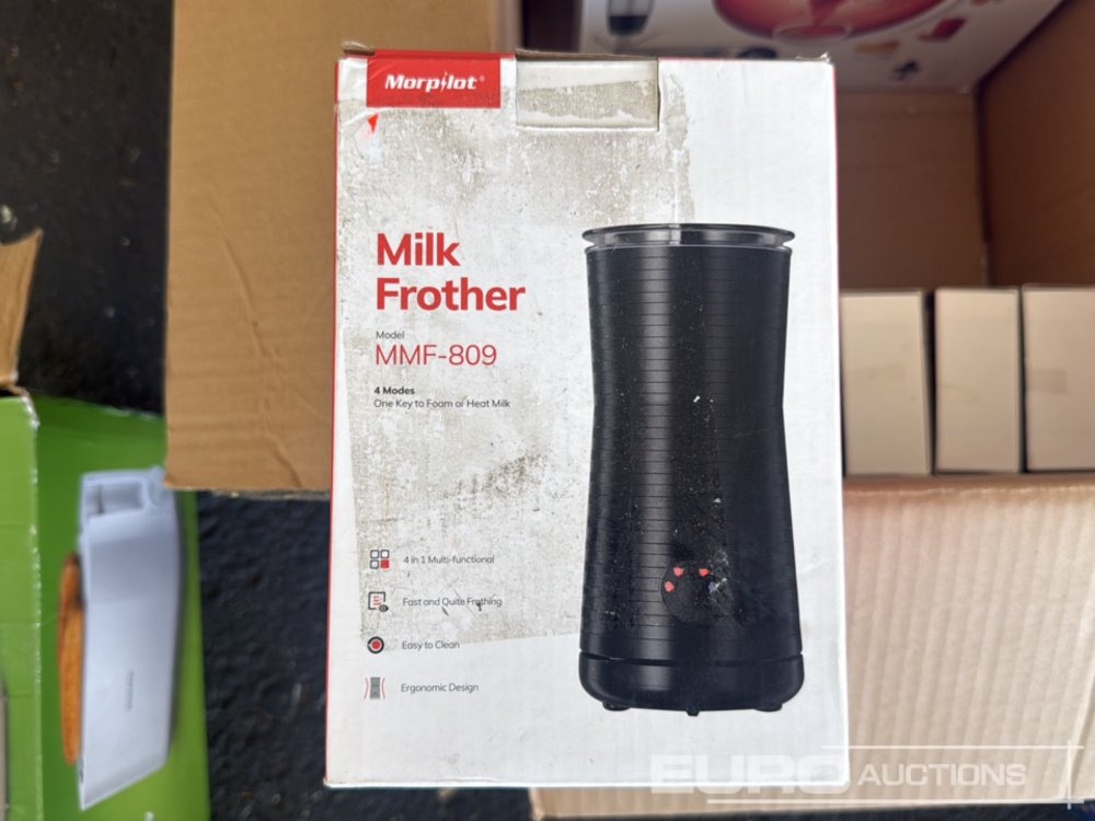 Construction equipment Pallet of Toaster (2 of), Steam Iron, Aluminium Express Coffee Maker, Milk Frother, Mini Doorbell , Hand Blender: picture 9