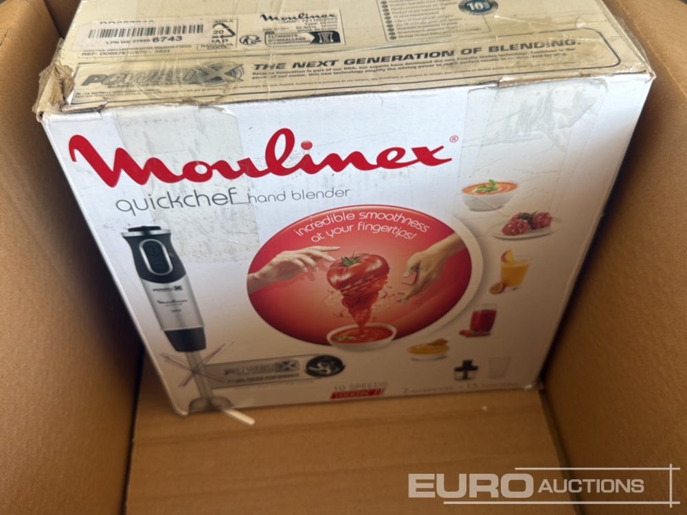 Construction equipment Pallet of Toaster (2 of), Steam Iron, Aluminium Express Coffee Maker, Milk Frother, Mini Doorbell , Hand Blender: picture 10
