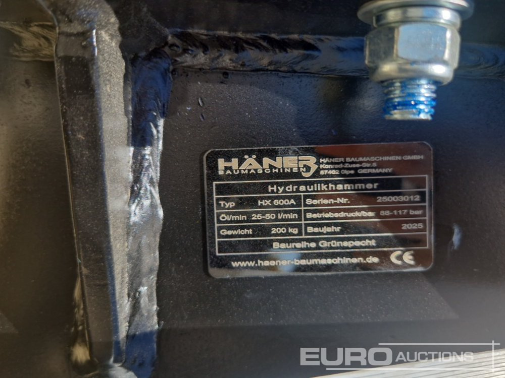 Unused 2025 Häner HX600A - Hydraulic hammer: picture 5 Unused 2025 Häner HX600A - Hydraulic hammer: picture 5