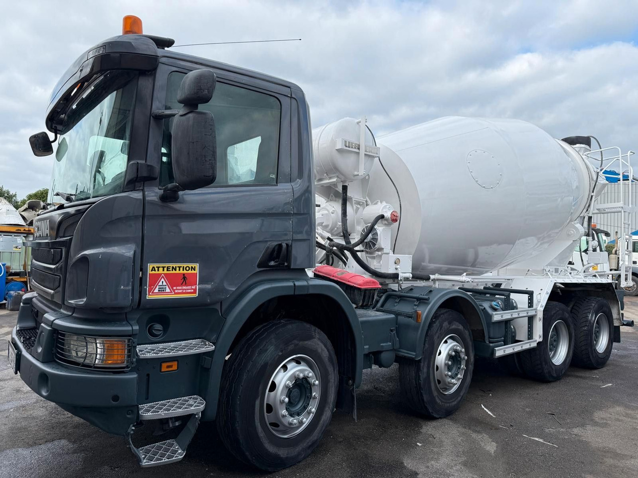 Scania P410 - Concrete mixer truck: picture 1 Scania P410 - Concrete mixer truck: picture 1