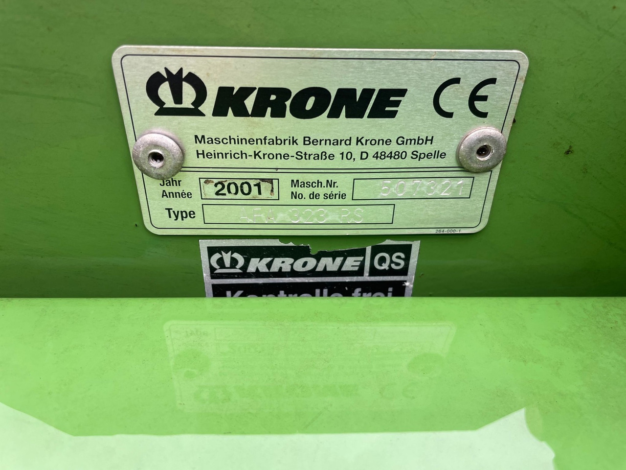 Krone AFA323 - Mower: picture 2 Krone AFA323 - Mower: picture 2
