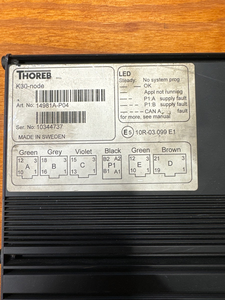 THOREB K30 NODE 14981A P04 - Electrical system for Truck: picture 2 THOREB K30 NODE 14981A P04 - Electrical system for Truck: picture 2