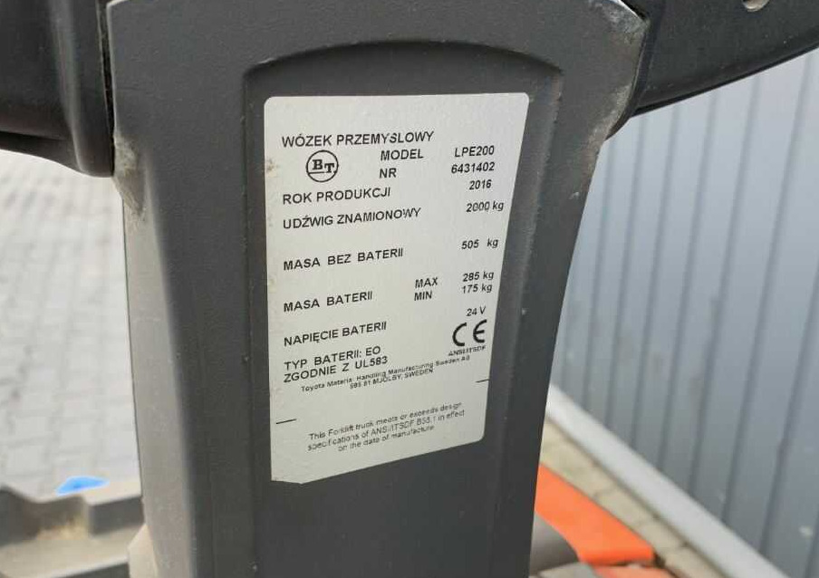 BT LPE200 - Pallet truck: picture 4 BT LPE200 - Pallet truck: picture 4