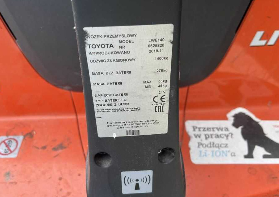 BT LWE140 - Pallet truck: picture 4 BT LWE140 - Pallet truck: picture 4