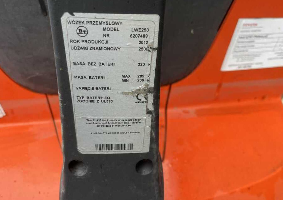 BT LWE250 - Pallet truck: picture 4 BT LWE250 - Pallet truck: picture 4