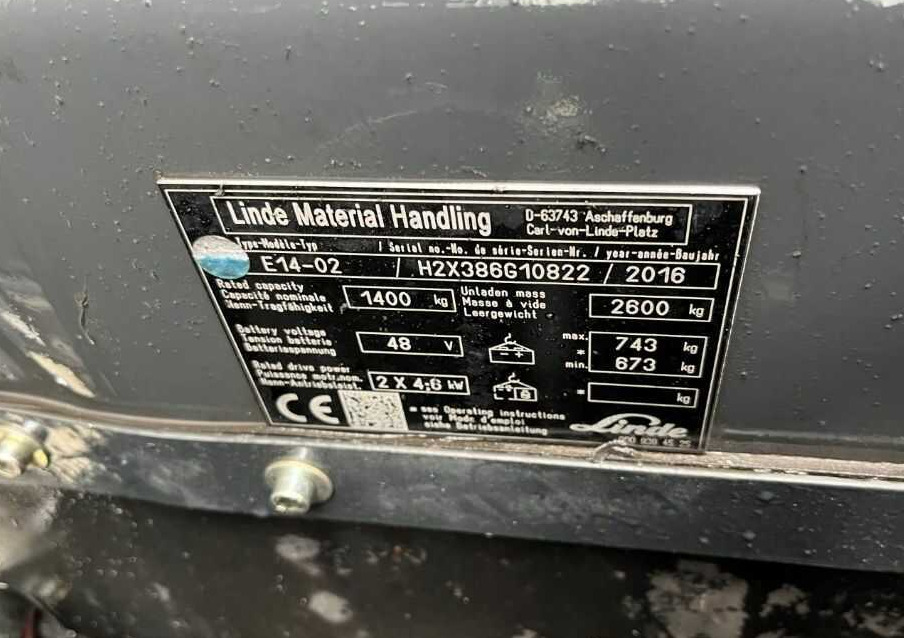 Linde E14-02 - Electric forklift: picture 4 Linde E14-02 - Electric forklift: picture 4
