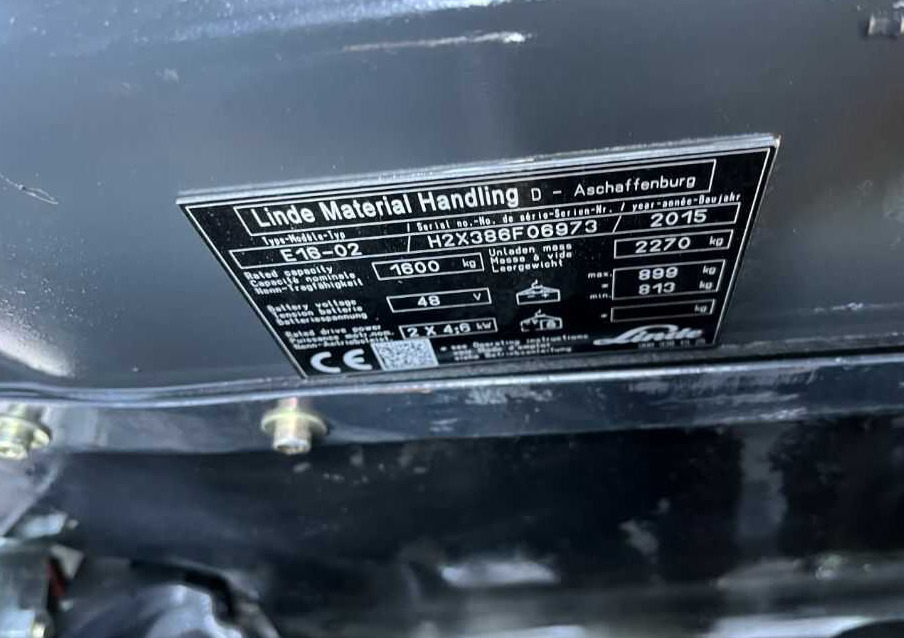 Linde E16-02 - Electric forklift: picture 4 Linde E16-02 - Electric forklift: picture 4