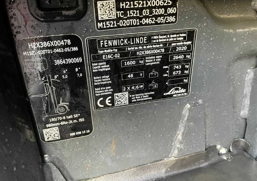 Linde E16C-02 - Electric forklift: picture 4 Linde E16C-02 - Electric forklift: picture 4