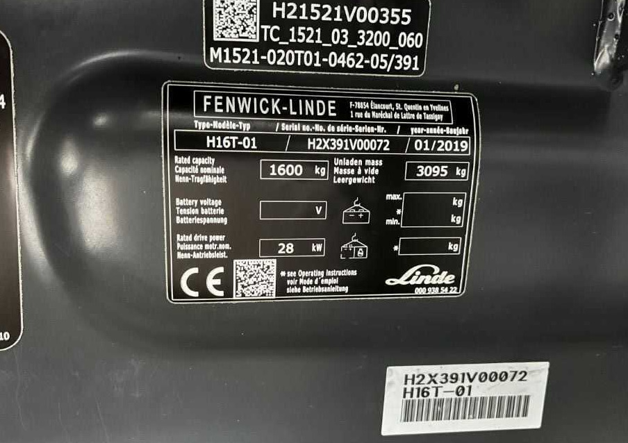 Linde H16T-01 - LPG forklift: picture 4 Linde H16T-01 - LPG forklift: picture 4