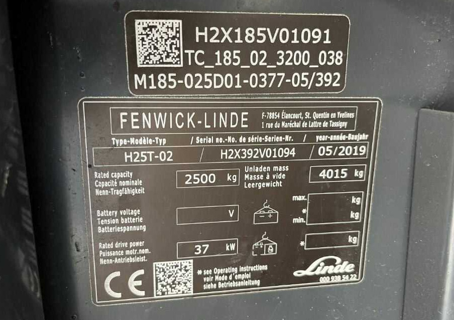 Linde H25T-02 - LPG forklift: picture 4 Linde H25T-02 - LPG forklift: picture 4