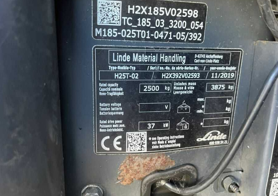 Linde H25T-02 - LPG forklift: picture 4 Linde H25T-02 - LPG forklift: picture 4