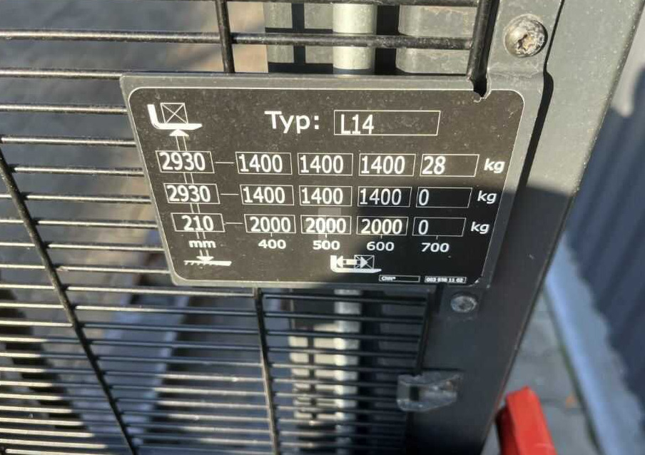 Linde L14 - Stacker: picture 5 Linde L14 - Stacker: picture 5