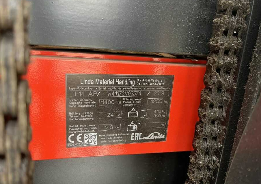 Linde L14APi - Stacker: picture 4 Linde L14APi - Stacker: picture 4