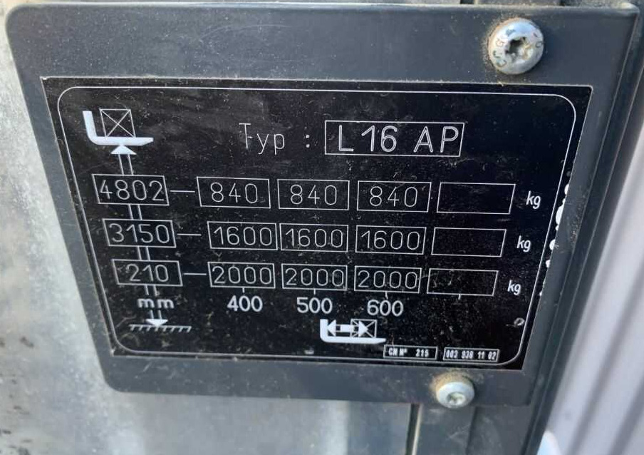 Stacker Linde L16AP: picture 6