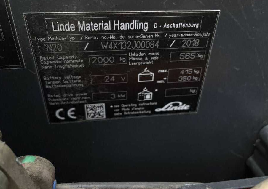 Linde N20 - Order picker: picture 4 Linde N20 - Order picker: picture 4