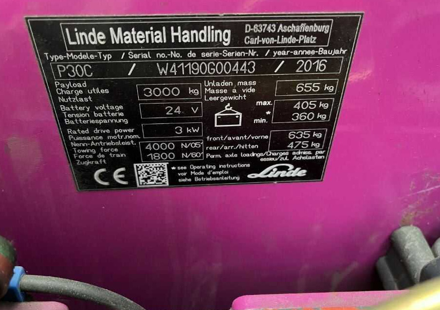 Linde P30C - Tow tractor: picture 2 Linde P30C - Tow tractor: picture 2