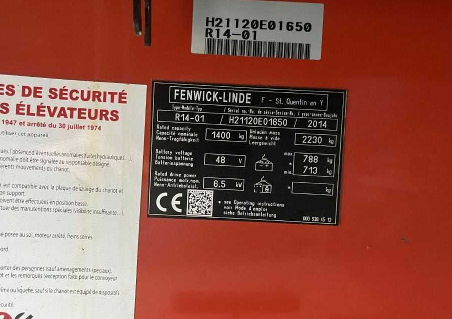 Linde R14-01 - Reach truck: picture 4 Linde R14-01 - Reach truck: picture 4