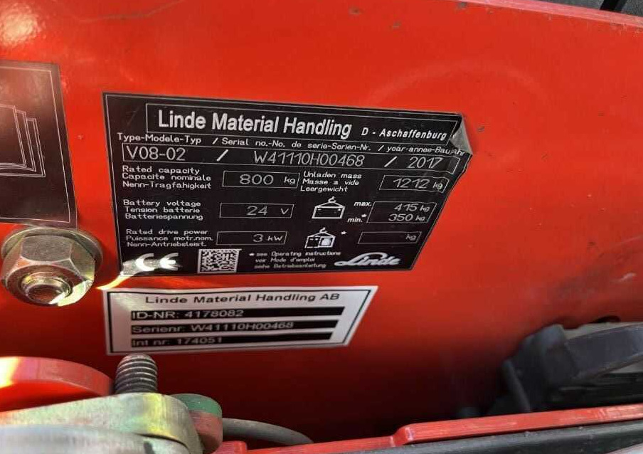 Linde V08 - Order picker: picture 3 Linde V08 - Order picker: picture 3