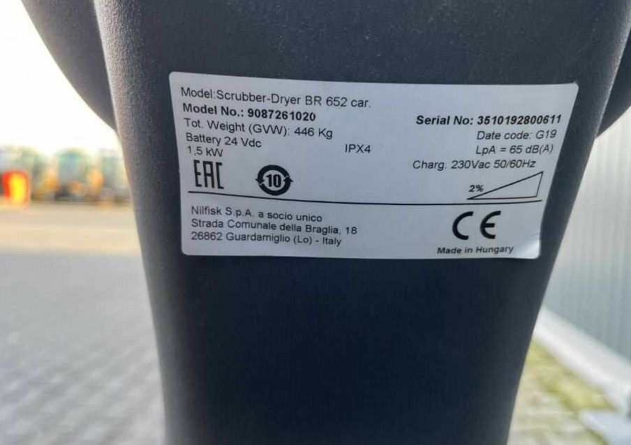 Nilfisk BR652 - Scrubber dryer: picture 4 Nilfisk BR652 - Scrubber dryer: picture 4