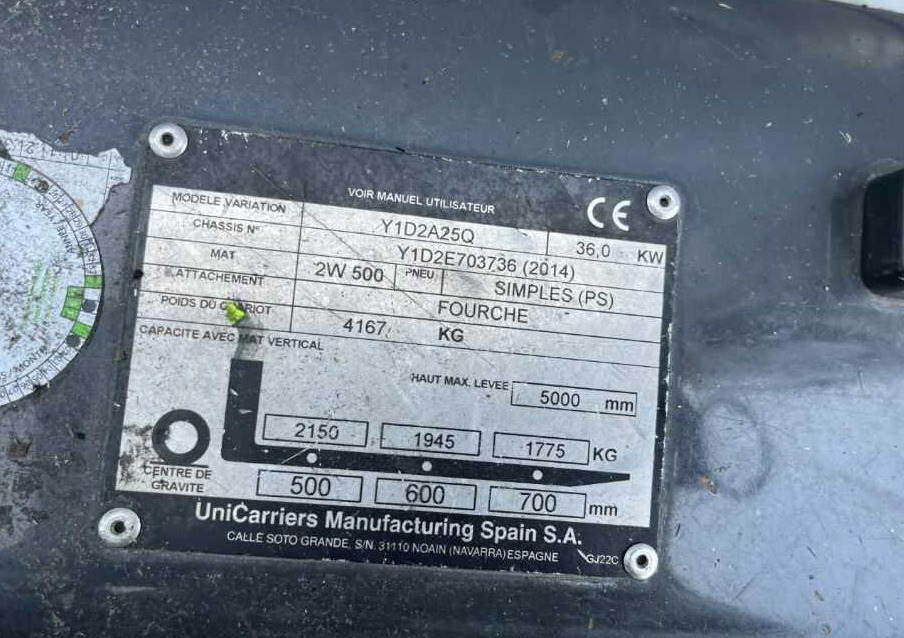 Nissan Y1D2A25Q - Diesel forklift: picture 4 Nissan Y1D2A25Q - Diesel forklift: picture 4