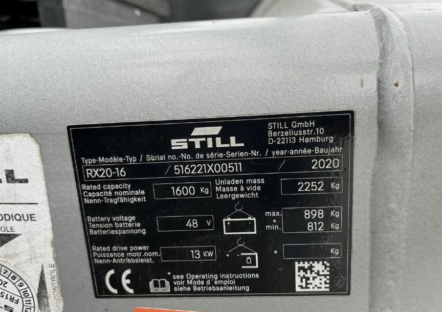 Still RX20-16 - Electric forklift: picture 4 Still RX20-16 - Electric forklift: picture 4