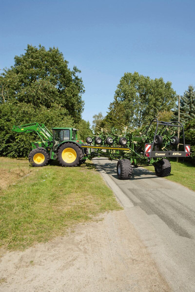 New Tedder/ Rake Krone getrokken schudders KWT met wielstel: picture 7