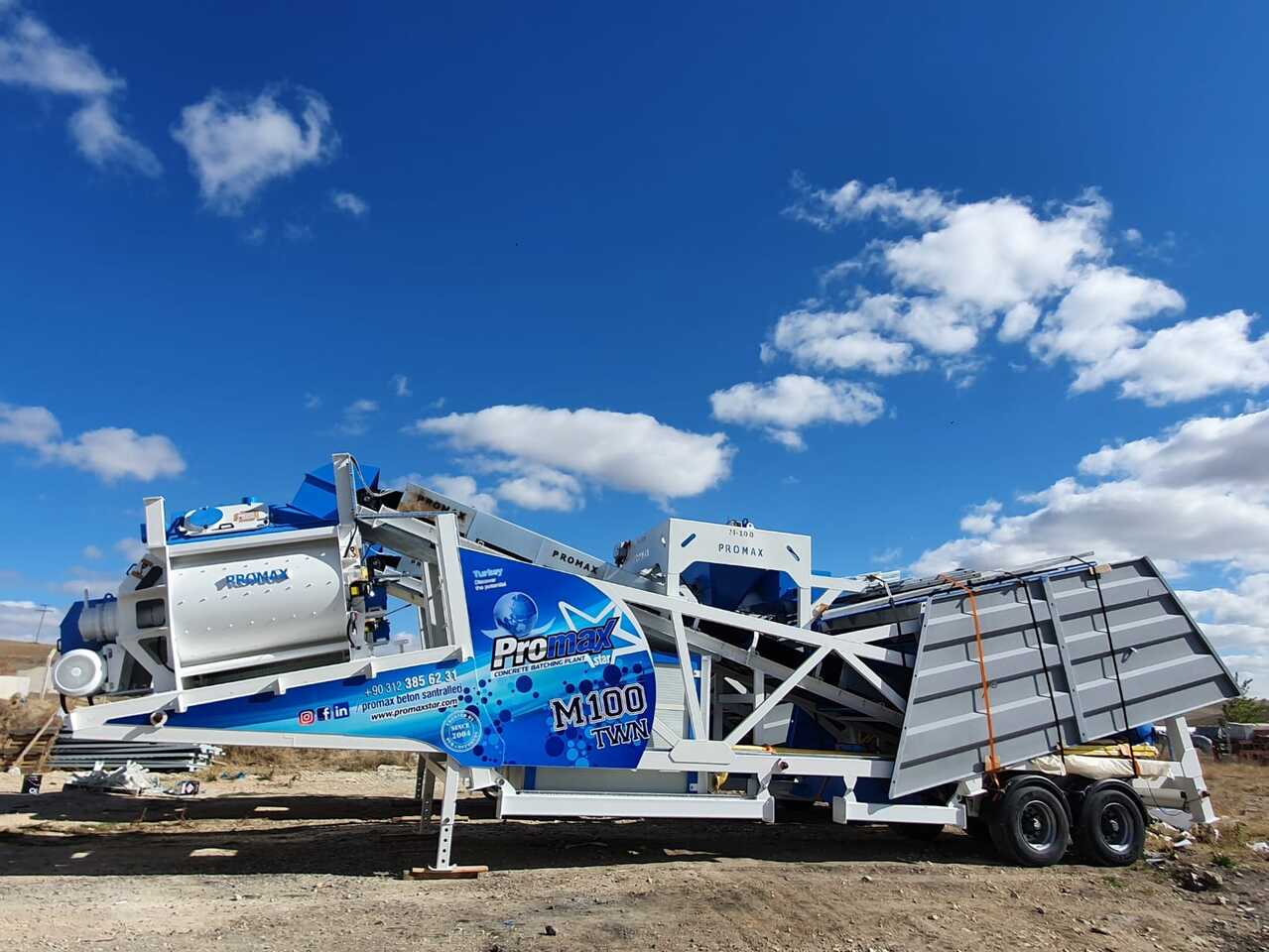 PROMAX MOBILE CONCRETE BATCHING PLANT M100-TWN (100m3/h) - Concrete plant: picture 3 PROMAX MOBILE CONCRETE BATCHING PLANT M100-TWN (100m3/h) - Concrete plant: picture 3