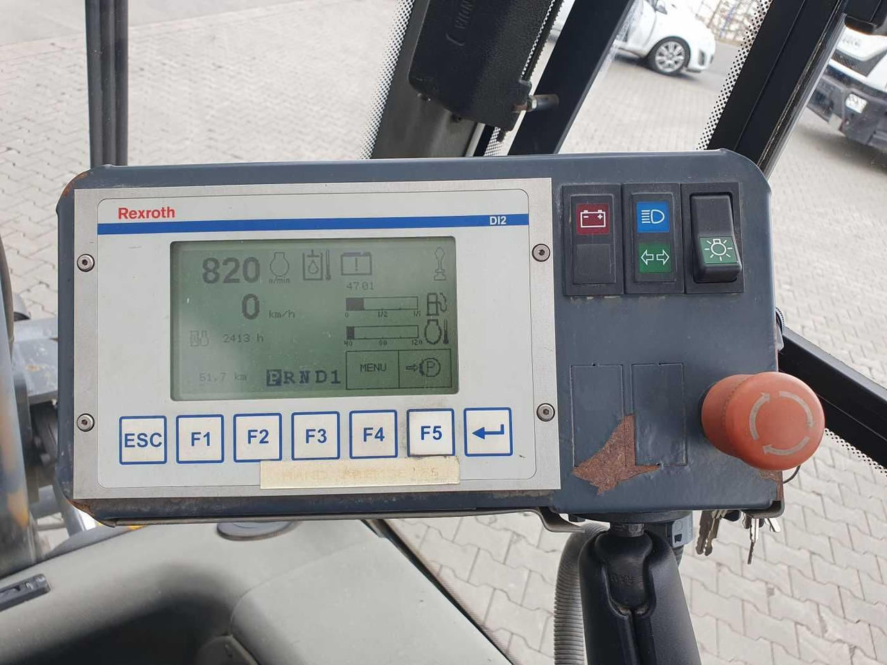 Diesel forklift Jungheinrich DFG 680 / 4.500mm / 2.413h / Zinkenverstellgerät: picture 11