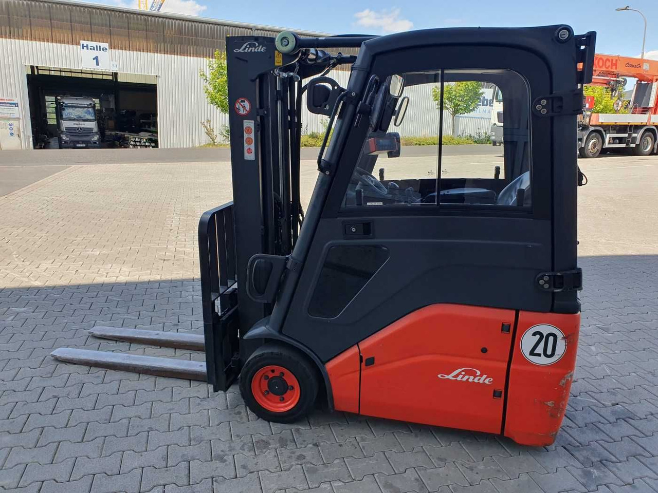 Electric forklift Linde E14 - 01 / Triplex: 4.00m! / SS / nur 3.405h!: picture 7
