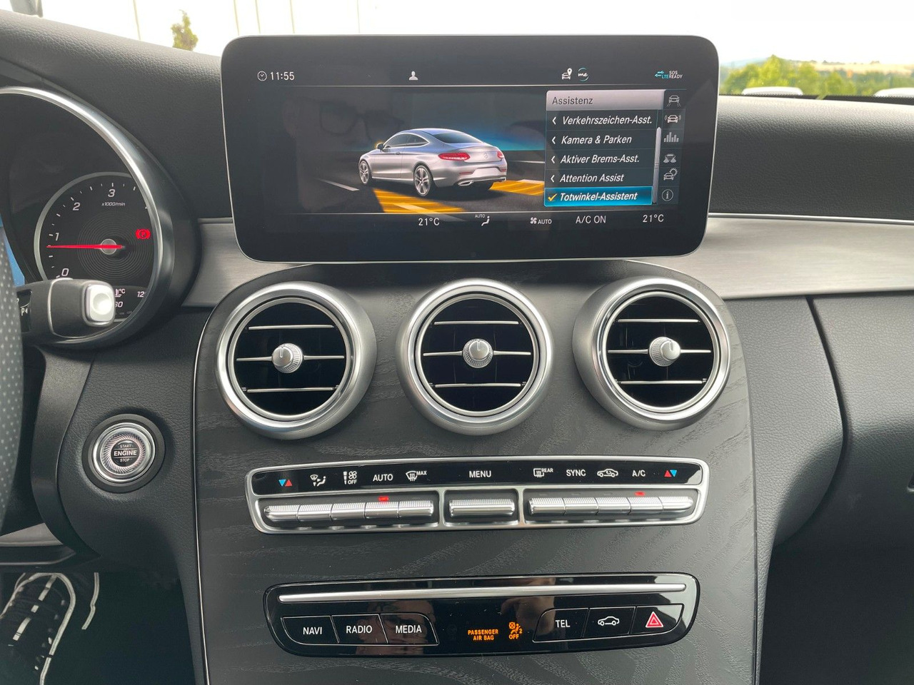 Car Mercedes-Benz C 220 d Coupe AMG+Pano+R-Kamera+Night+Carplay: picture 19