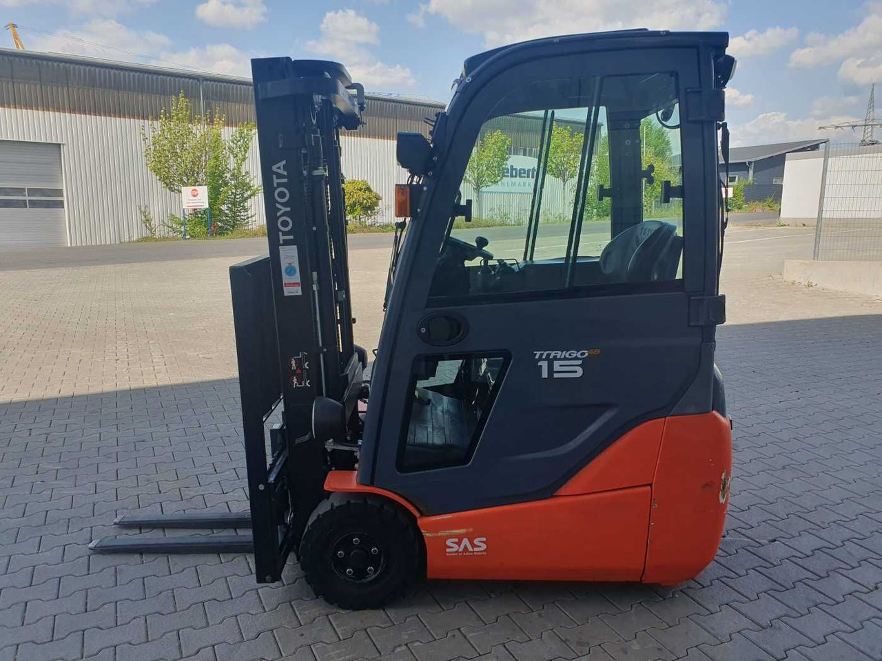 Electric forklift Toyota 8FBET15 / Triplex: 4.30m / nur 3.412h! / 2022: picture 6