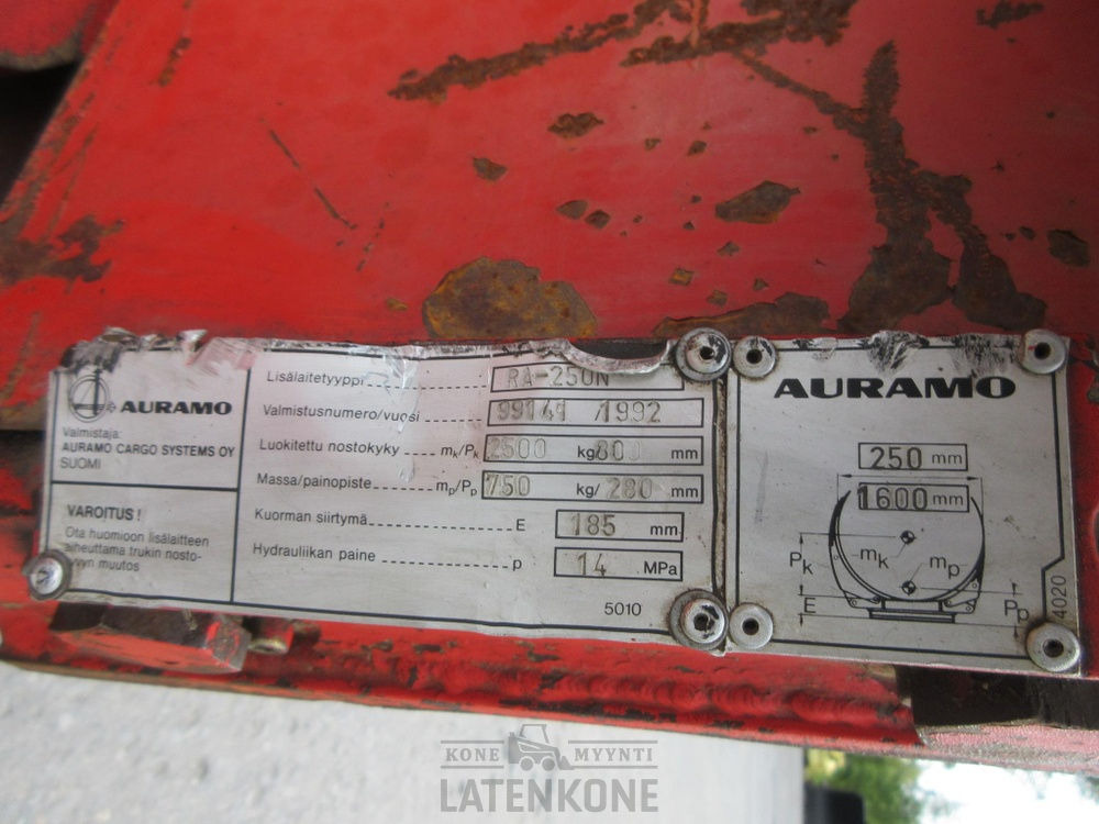 Clamp for Construction machinery Auramo RA-250N Trukin rullapihti: picture 12