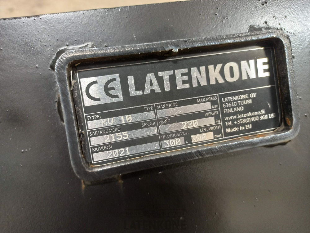 Bucket for Construction machinery Laten Pelto-ojakauha 300L S45 5-8ton: picture 10