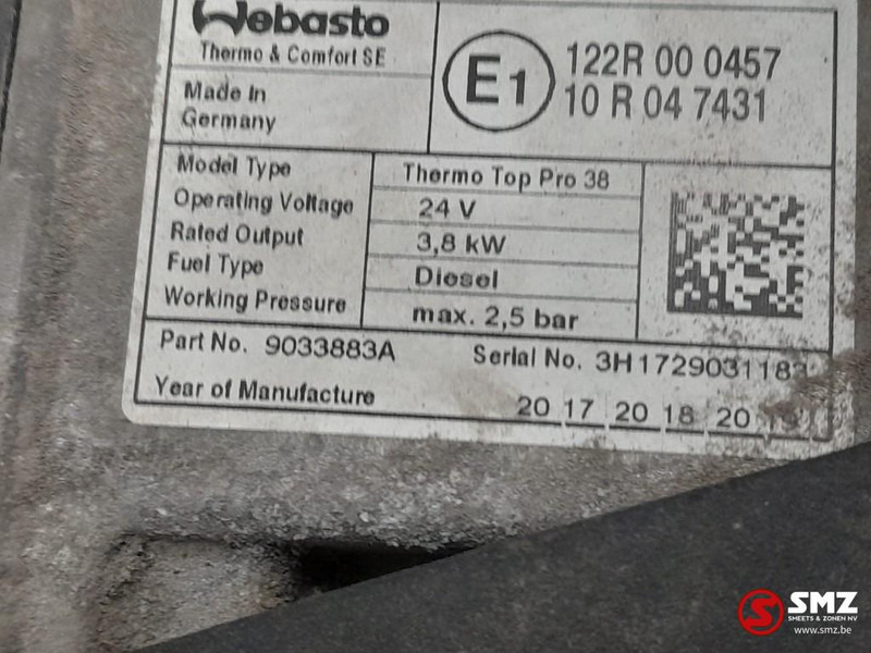 DAF Occ standverwarming Thermo Top Pro 38 DAF - Heating/ Ventilation for Truck: picture 5 DAF Occ standverwarming Thermo Top Pro 38 DAF - Heating/ Ventilation for Truck: picture 5