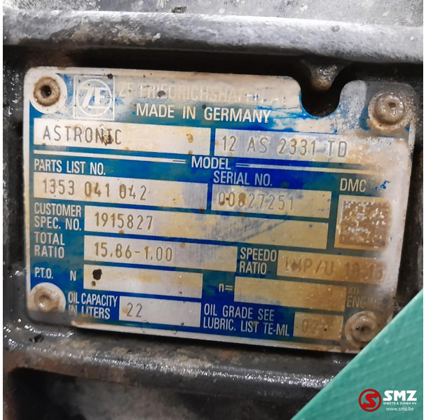 DAF Occ versnellingsbak 12AS2331TD + intarder IT3 DAF - Gearbox for Truck: picture 5 DAF Occ versnellingsbak 12AS2331TD + intarder IT3 DAF - Gearbox for Truck: picture 5